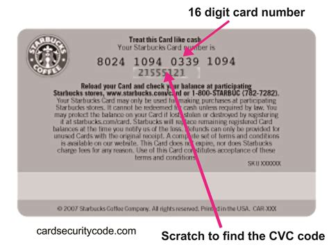 Where İs The Security Code On A Starbucks Gift Card
