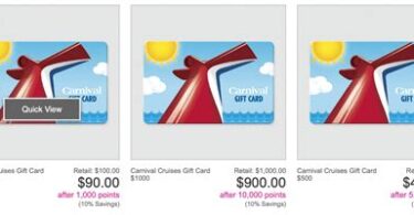 Discount Carnival Gift Cards