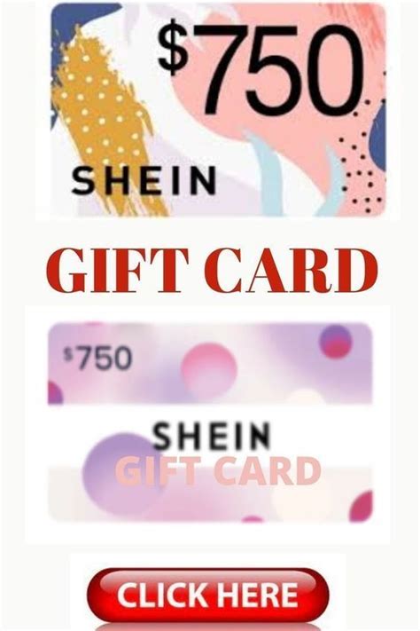$750 Shein Gift Card Code