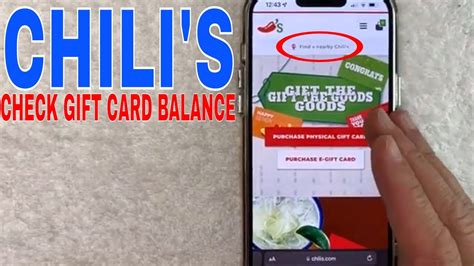 Check Chili'S Gift Card Balance