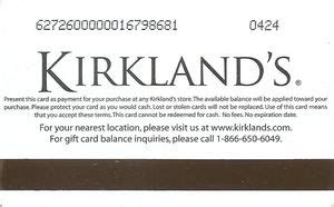 Kirklands Gift Card Balance