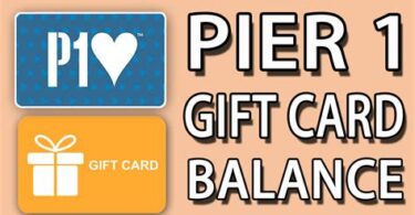 Pier 1 Gift Card Balance