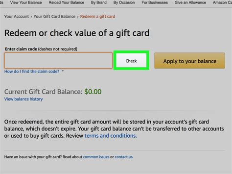 Amazon Gift Card Balance