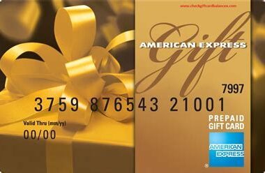 American Express Gift Card Balance