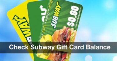 Subway Gift Card Balance: How To Avoid Overdrafts