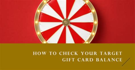 Tips For Using Your Target Gift Card Balance Effectively