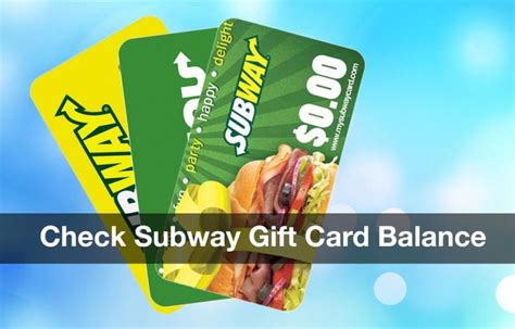 Subway Gift Card Balance Benefits You Should Know 1 Subway Gift Card Balance Benefits You Should Know